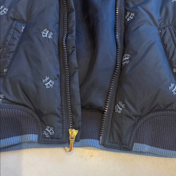 Juicy Couture Dark Blue Kids Puffer Jacket - Picture 8 of 8